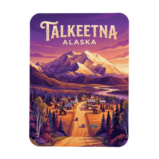 Talkeetna USA Magnet (Vertical)