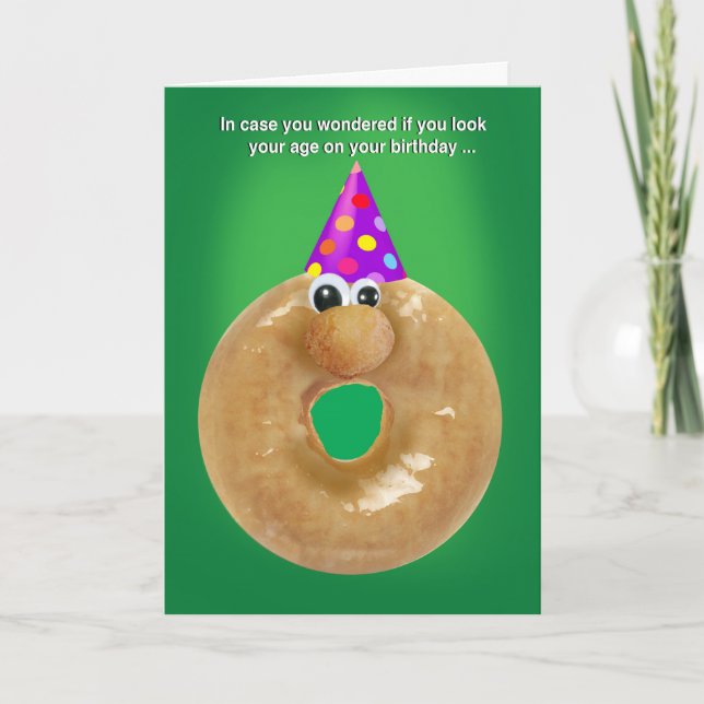 Talking Birthday Doughnut Card (Front)