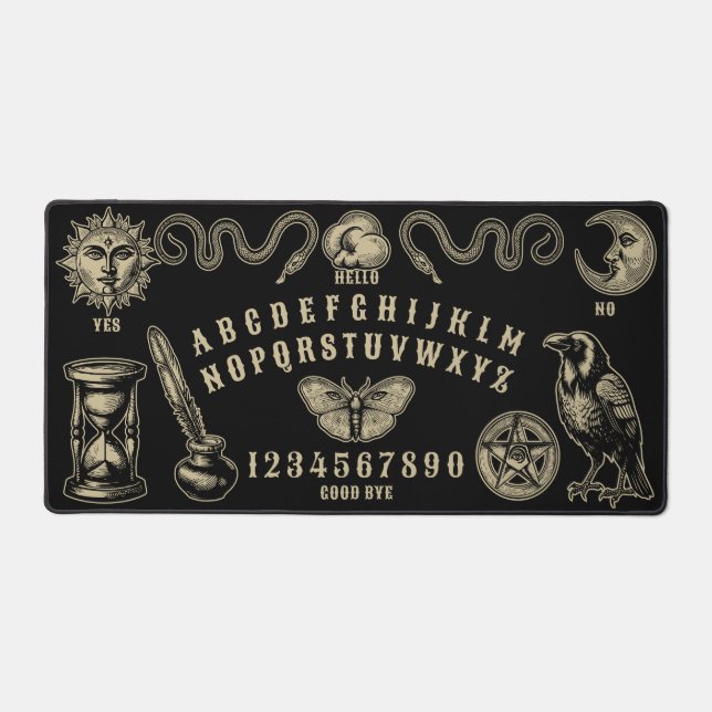 Talking Board Spirit Communication Desk Mat (Front)