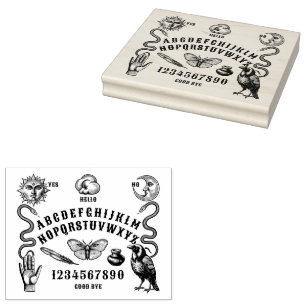 Talking Board Spirit Communication Rubber Stamp