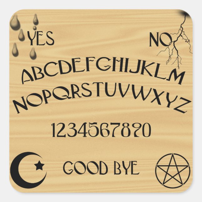 Talking Board Square Sticker (Front)