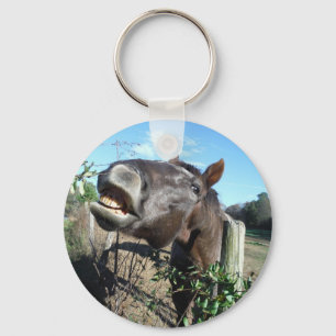 Talking Brown Horse Key Ring