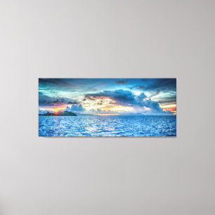 Talking Clouds Seascape Canvas Print