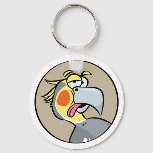 Talking Cockatiel Parrot Key Ring