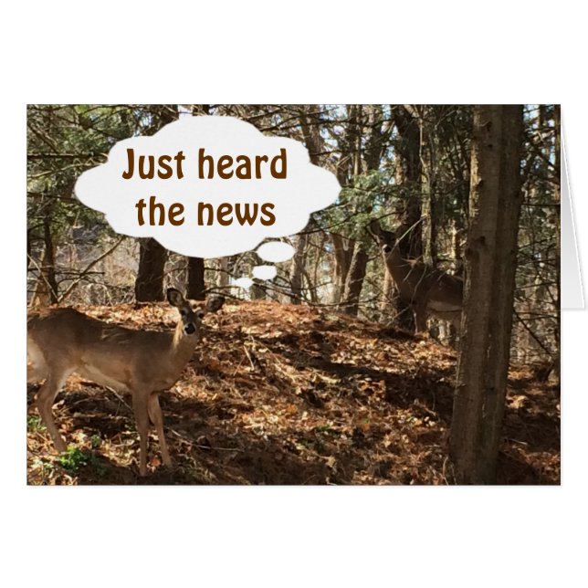 TALKING DEER COUPLE SAYS "YOU ARE  ***21*** (Front Horizontal)