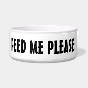 TALKING DOG BOWL SAYS "FEED ME PLEASE"