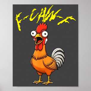 Talking Funny Chicken Poster