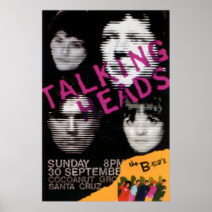 Talking Heads, B52's, 1979 Concert Poster Print 1