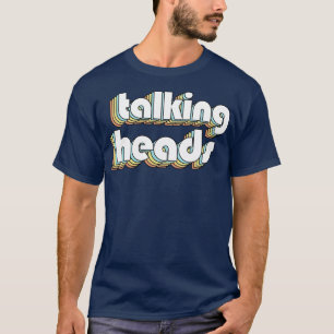 Talking Heads Retro Typography Faded Style T-Shirt