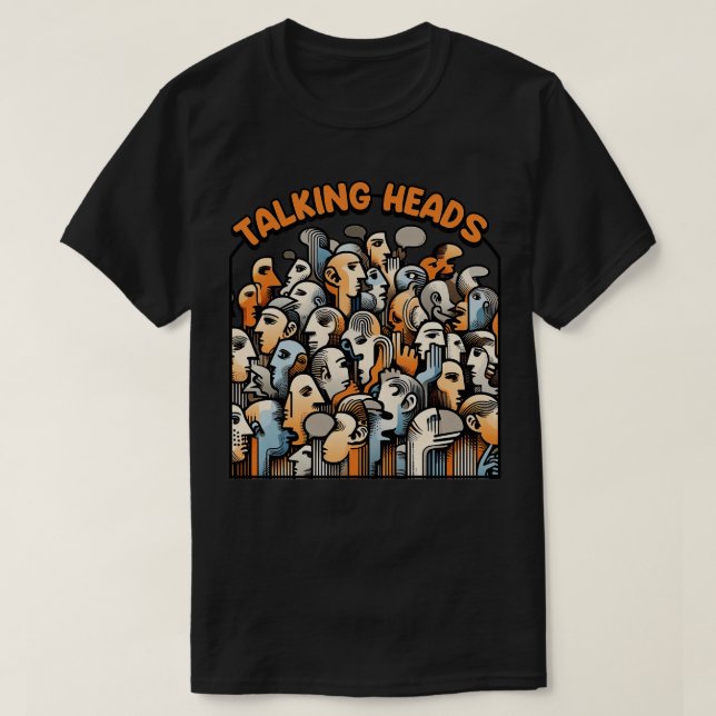 Talking Heads Vintage Design 1 T-Shirt (Design Front)
