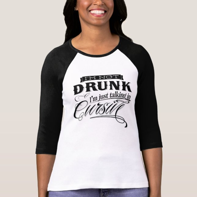 Talking In Cursive T-Shirt (Front)