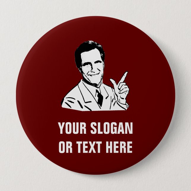 Talking Mitt Romney 10 Cm Round Badge (Front)