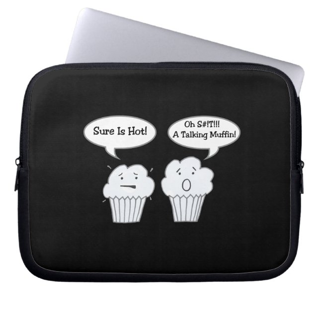 Talking Muffin Joke Electronics Bag (Front)