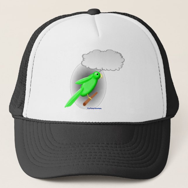 Talking Parrot Trucker Hat (Front)