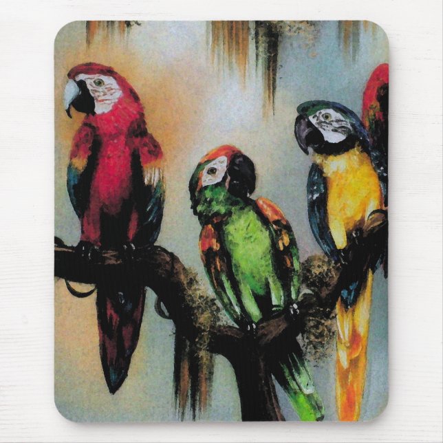 Talking Parrots ~ Mousepad (Front)