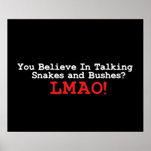 Talking Snakes and Bushes Poster