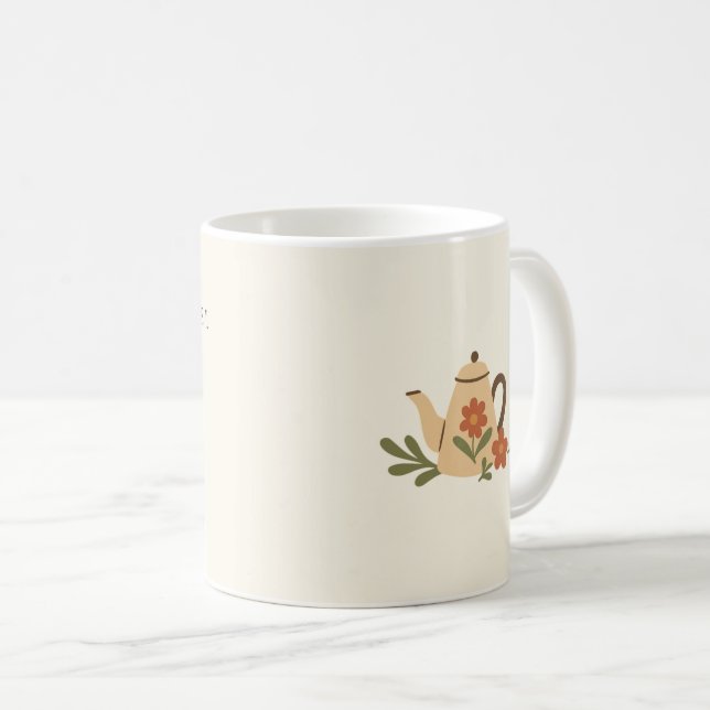 Talking Through beautiful Art. Coffee Mug (Front Right)