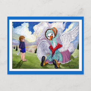 Talking to Mother Goose Postcard