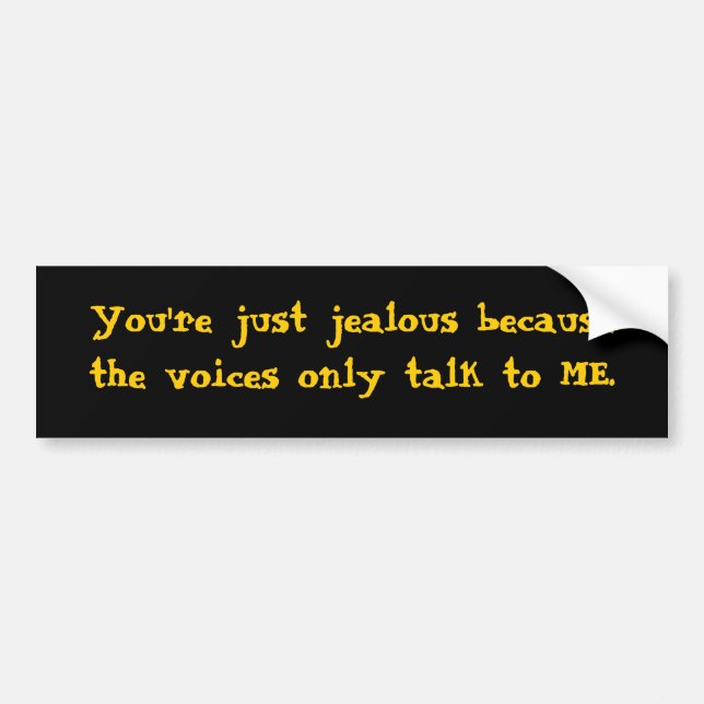 Talking voices bumper sticker (Front)