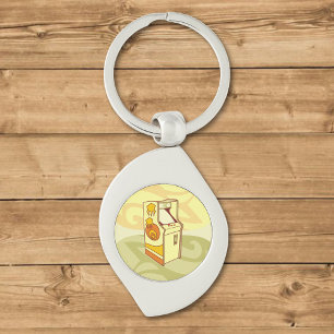 Tall arcade game console key ring