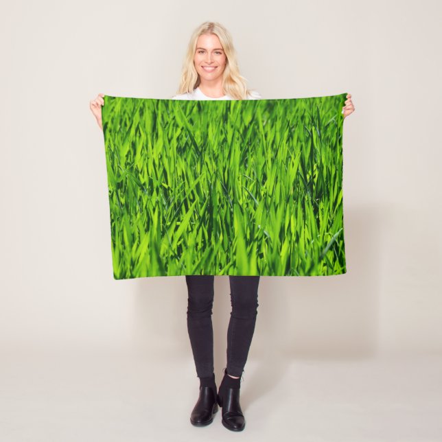 Tall Blades of Grass Fleece Blanket (In Situ)
