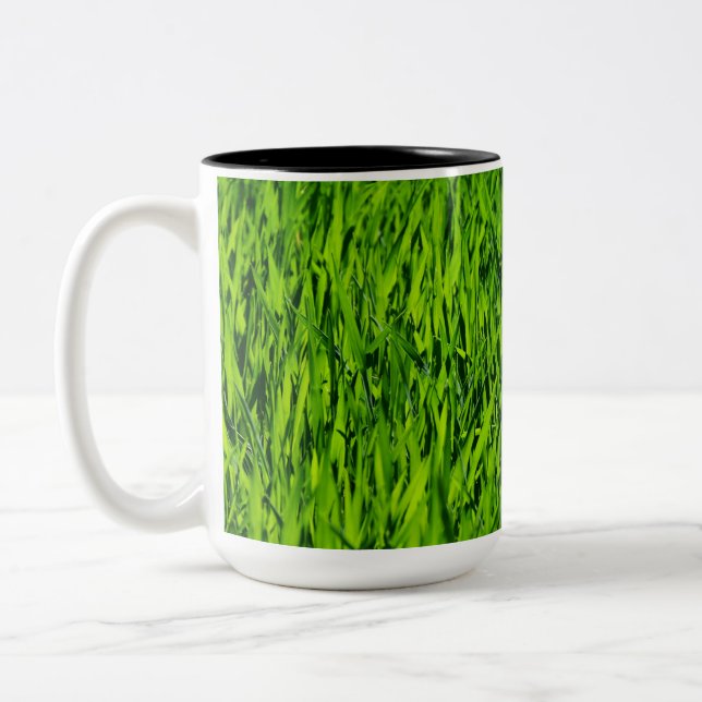 Tall Blades of Grass Two-Tone Coffee Mug (Left)