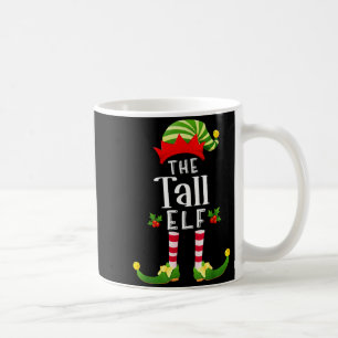 Tall Christmas Elf Matching Pajama X-mas Party Coffee Mug