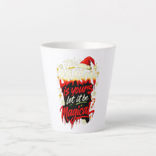 Tall Christmas Grunge Style Cozy Winter Latte Mug