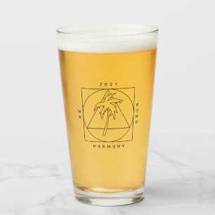 Tall drinking glass