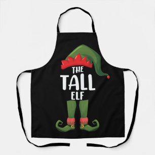 Tall Elf Matching Family Christmas  Apron