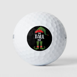 Tall Elf Matching Family Christmas Golf Balls