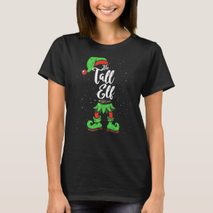 Tall Elf Matching Family Christmas Pajama Costume T-Shirt