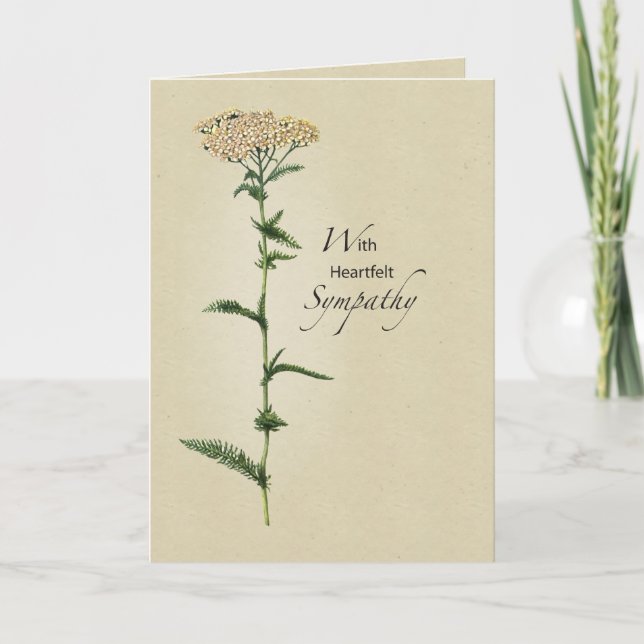 Tall Flower Sympathy Card (Front)