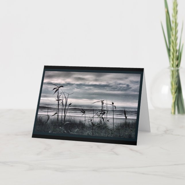 Tall Grass on a Grey Day Card (Front)