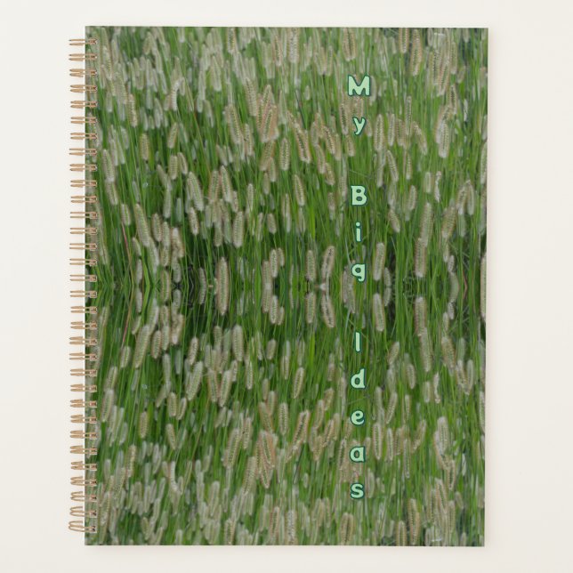Tall Green Grasses Seeds Planner (Front)