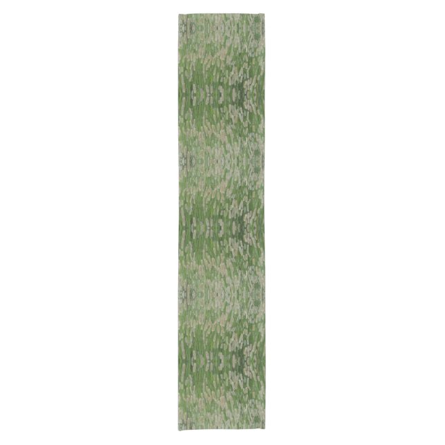 Tall Green Grasses Seeds Short Table Runner (Front)