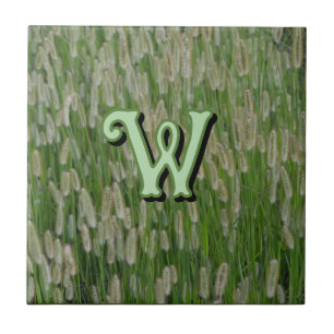 Tall Green Grasses Seeds Tile