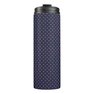 Tall insulated tumbler with a black lid