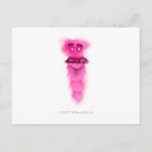 Tall Moustache Critter Postcard