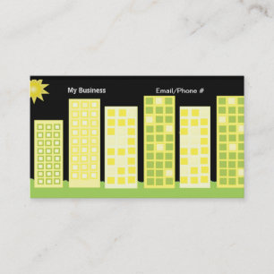 Tall Office Buildings Business Card