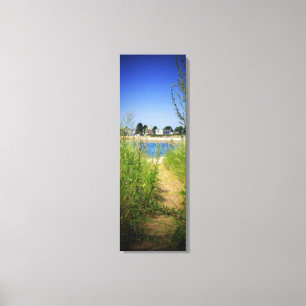 TALL PEEK OF LAKE VIEW VILLAGE PHOTO ON CANVAS PRINT