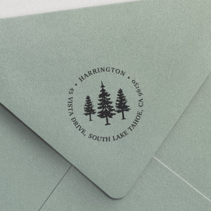 Tall Pines Return Address Self-inking Stamp