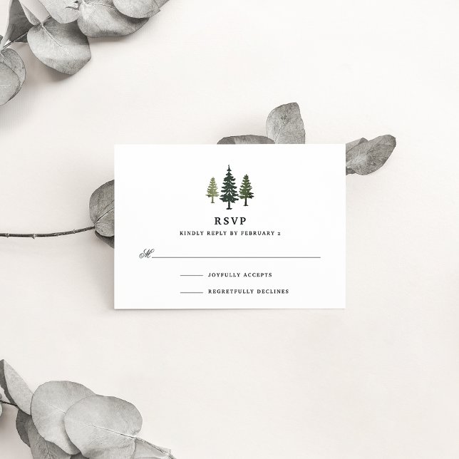Tall Pines RSVP Card (Creator Uploaded)