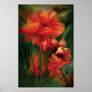 Tall Poppies Art Poster/Print Poster