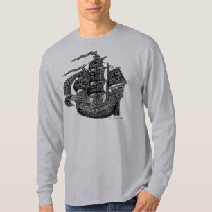 Tall sailing ship cool t-shirt design