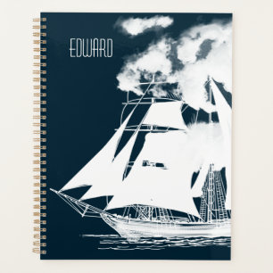 Tall Ship & Clouds Nautical Planner