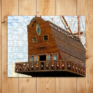 Tall Ship El Galeón Close-up Photo Jigsaw Puzzle
