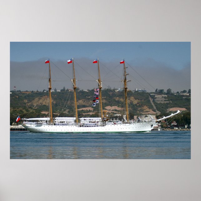 Tall Ship Esmeralda Poster (Front)