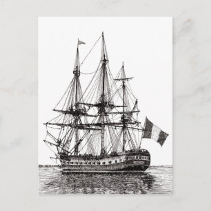 "Tall Ship Hermione on the York River" Postcards