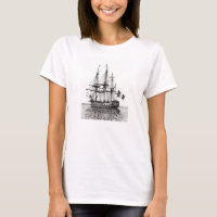 Tall Ship Hermione on the York River T-Shirt